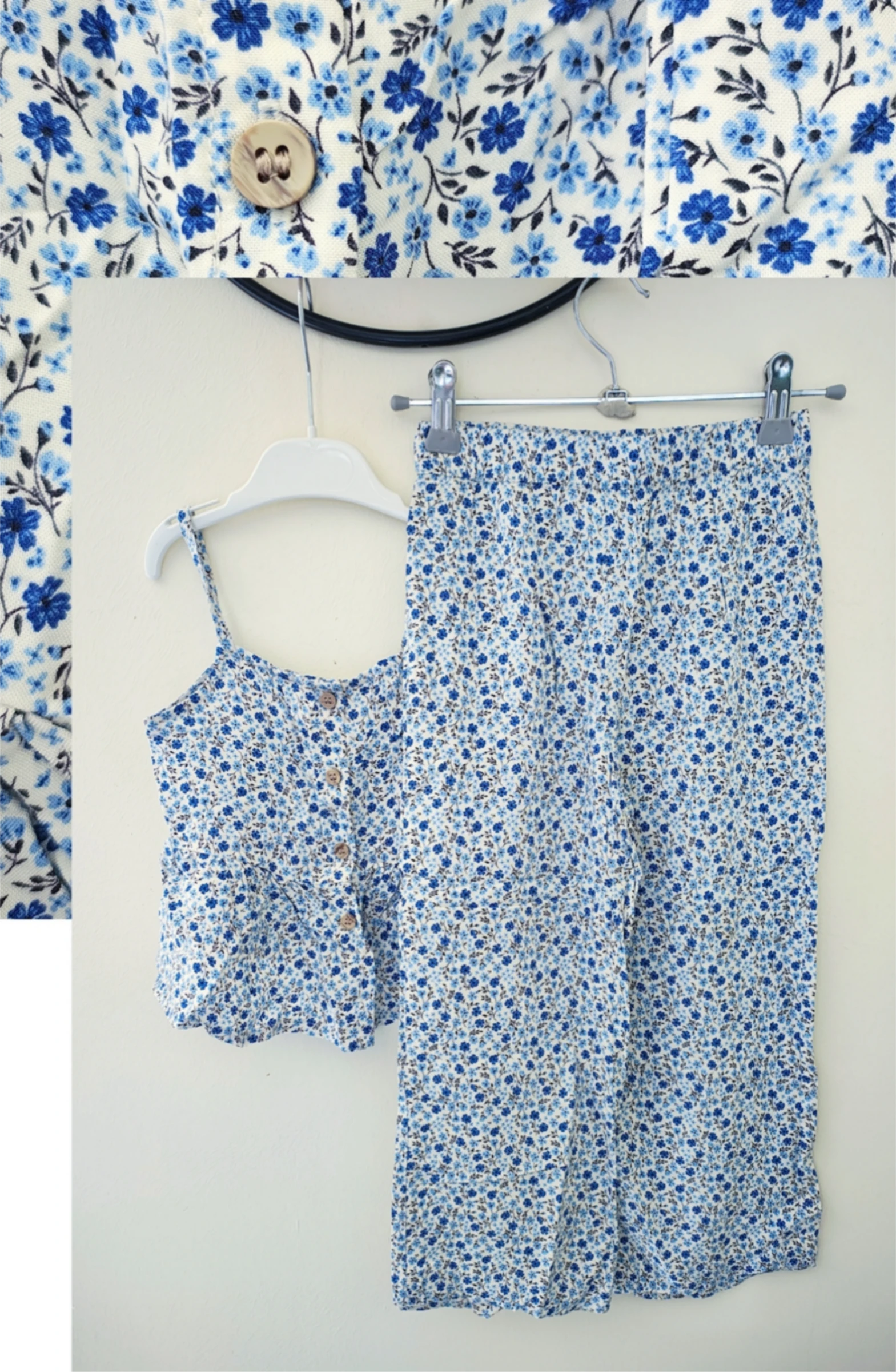 5 6 ans ensemble été h&m haut et pantalon fluide léger 